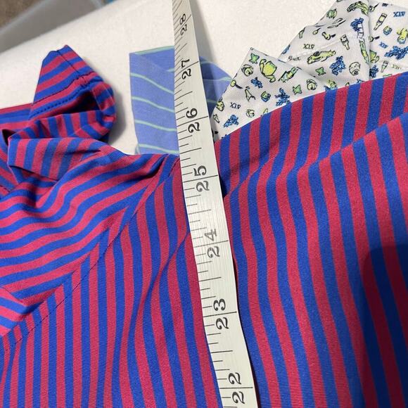 Peter Millar Summer Comfort performance golf polo in striped print men's size XL - Picture 7 of 8